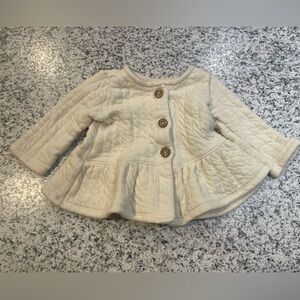Carter's Cream Quilted Kids Cape